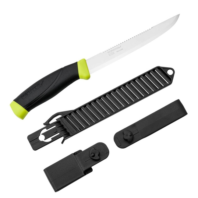 FISHING KNIFE - "COMFORT SCALER 150" - MORAKNIV® - BLACK/LIME
