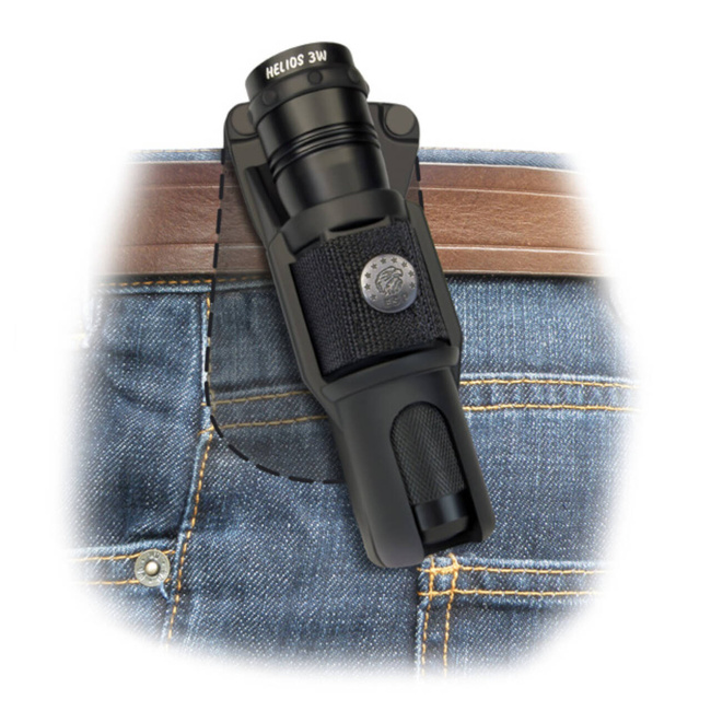 Suport pivotant pentru lanterna tactica - Negru - LH-24