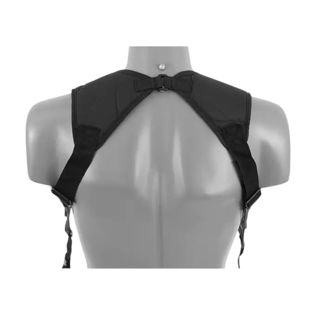 TACTICAL SHOULDER HARNESS - AIRSOFT - BLACK - AMOMAX
