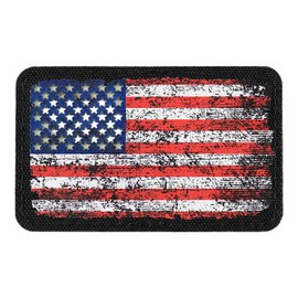 PATCH US FLAG VINTAGE (80 x 50 MM) - BLACK/GID - M-TAC