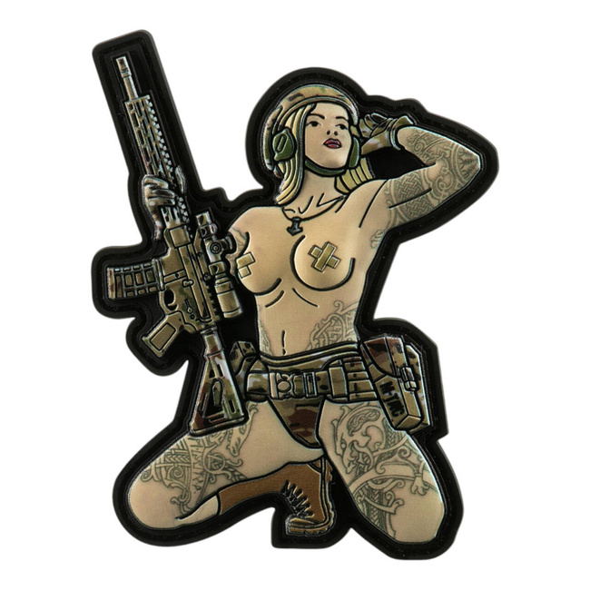 PATCH TACTICAL GIRL ?1 SKANDINAVIK CU MJOLLNIR PVC - MC - M-TAC