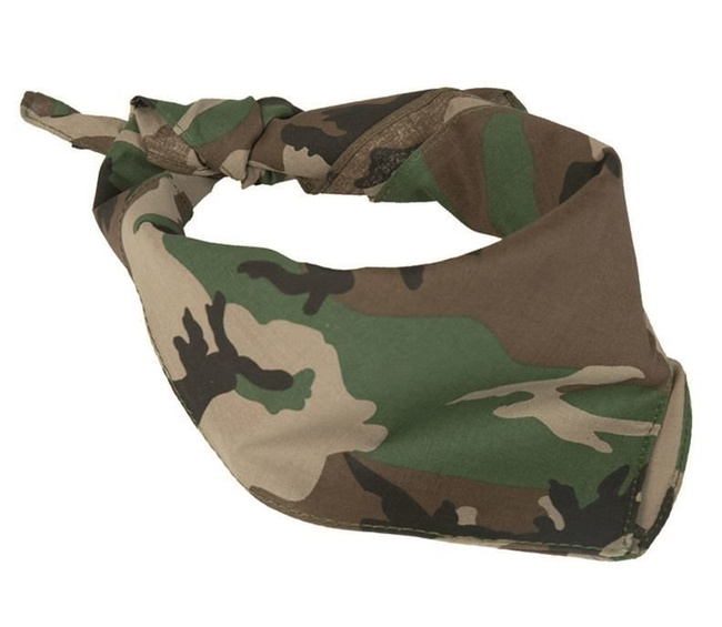 BANDANA - 53.5x53.5 CM - MIL-TEC - WOODLAND