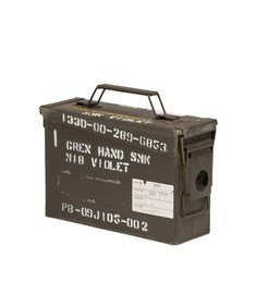 CUTIE AMERICANA PENTRU MUNITIE - DIN METAL - CAL. 30 - MICA - SURPLUS MILITAR - UTILIZAT