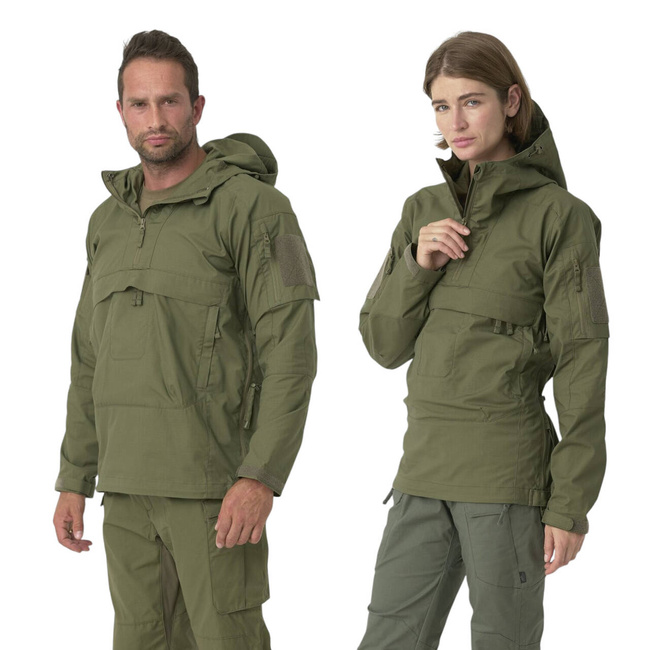 Unisex Tracer Anorak Jacket - Polycotton Stretch Ripstop - Duck Hunter Camo - Helikon Tex