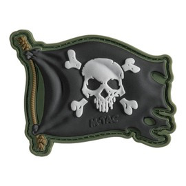 PATCH JOLLY ROGER PVC - OLIVE/NEGRU - M-TAC