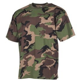 SHORT SLEEVE T-SHIRT - AMERICAN ARMY STYLE - MFH® - CAMOUFLAGE SK M97