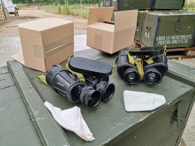 BINOCLU MILITAR I.O.R. 7x40 VALDADA - SURPLUS MILITAR ARMATA ROMANA - CA NOU