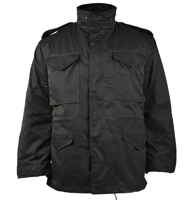 FIELD JACKET WITH LINER M65 - US STYLE - Mil-Tec® - BLACK