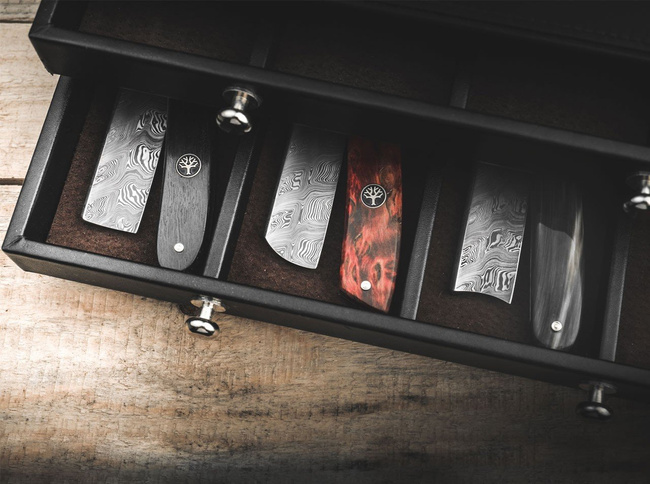 LAMA "DAMASCUS CURLY BIRCH" - BOKER PLUS