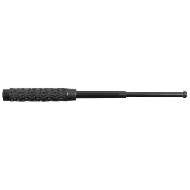 TELESCOPIC METAL BATON - 16.5 CM - 41 CM - BLACK - WITH NYLON ETUI - MFH