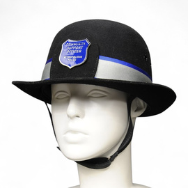Cascheta pentru femei PCSO - COMMUNITY SUPPORT OFFICER - METROPOLITAN POLICE -Surplus militar Armata Britanica UK - Neagra - Uzata