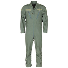 PILOT COVERALL - BRITISH ARMY MILITARY SURPLUS - GREEN OD - USED