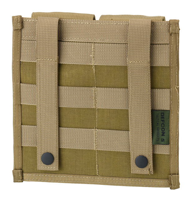 BUZUNAR, POUCH DUBLU PENTRU INCARCATOARE - DEFCON 5 - COYOTE TAN