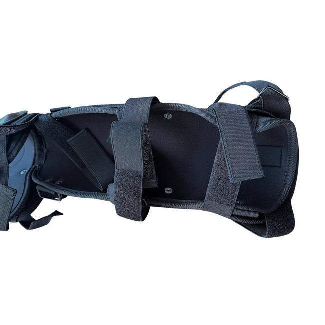 PERECHE PROTECTII TIBIE SI GENUNCHI - ANTI PROTEST - NEGRE - LECTER TACTICAL