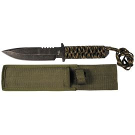 Cutit cu maner paracord, Olive
