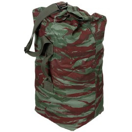 GEANTA TIP DUFFLE BAG ARMATA FRANCEZA, CU CURELE DE TRANSPORT - LEOPARD CAMO - MFH