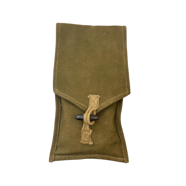 Kit original de piese metalice pentru intretinerea si repararea armelor, cu buzunar textil - Verde Olive - Surplus Militar Armata Romana - In stare buna