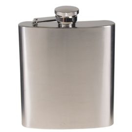 Steel Flask, stainless steel, chrome matte, 225 ml