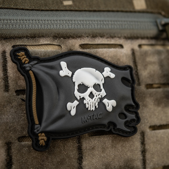 PATCH JOLLY ROGER PVC - NEGRU - M-TAC