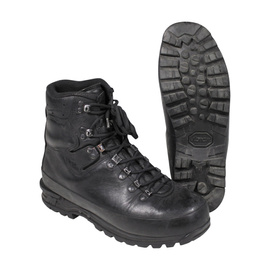 MOUNTAIN BOOTS WITH LINING - GERMAN ARMY MILITARY SURPLUS BW - BLACK - USED/SECOND QUALITY
