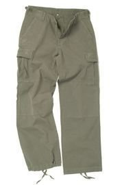 Pantaloni prespalati de femei US BDU, Ripstop, OD