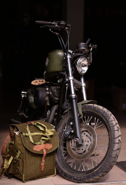 Ranita militara din panza - Armata Romana (Razboiul rece) - produs rar vintage - Verde OD - Ca noua