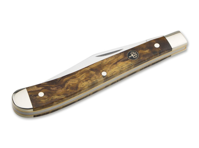 DELICATE CURLY BIRCH BROWN POCKET KNIFE - BOKER