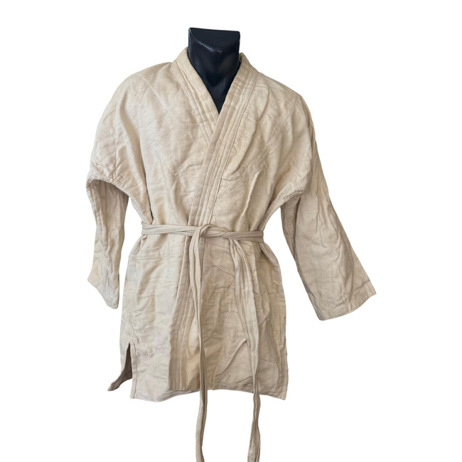 3 PIECE JUDO SUIT 100% COTTON - JACKET, PANTS, BELT - ROMANIAN ARMY MILITARY SURPLUS - USED