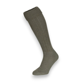 Military Wool Socks - German Army BW Surplus - Olive Green - Used