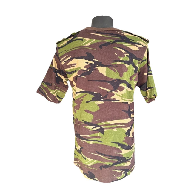 Tricou militar cu guler la baza gatului si epoleti - Surplus Militar Armata Romana - Camuflaj Mozaic de Padure - Ca Nou