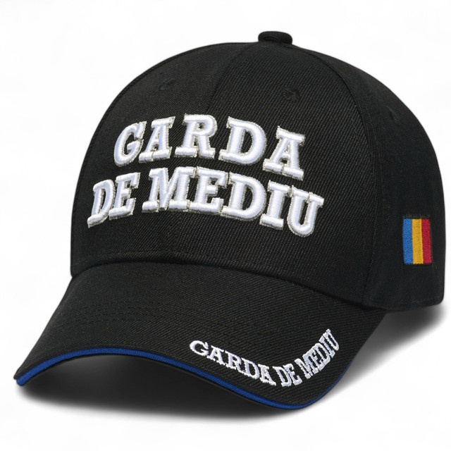 SAPCA - GARDA DE MEDIU - BRODERIE 3D - CALITATE PREMIUM - NEAGRA