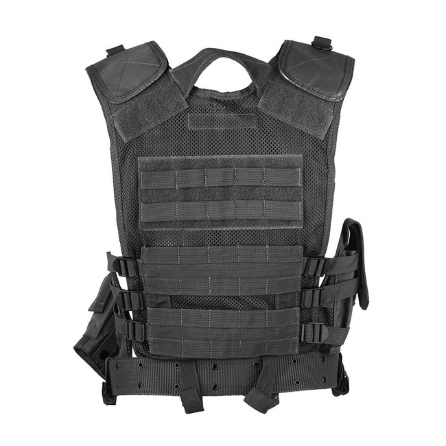 VESTA TACTICA USMC INTERVENTIE - CU PLASA SI CENTURA - Mil-Tec - NEAGRA