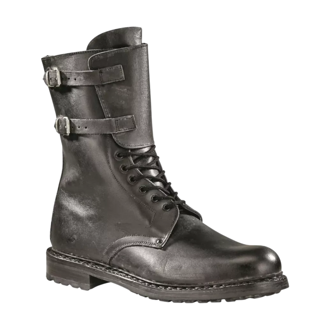 BOCANCI PIELE CU TALPA DIN CAUCIUC - SURPLUS MILITAR ARMATA ITALIANA - NEGRI - UZATI