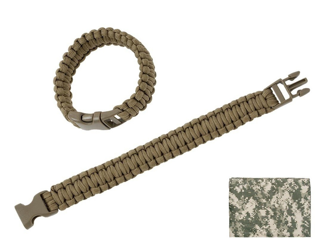 BRATARA SURVIVAL PARACORD - Acu