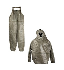 ABC ZODIAC PROTECTIVE RUBBER CLOTHING EQUIPMENT WITH PADDED BOOTS - 4 PIECES - LIKE NEW