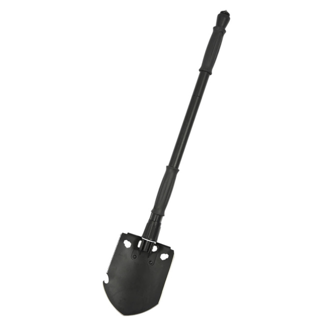MULTIFUNCTIONAL SHOVEL WITH COVER - BLACK