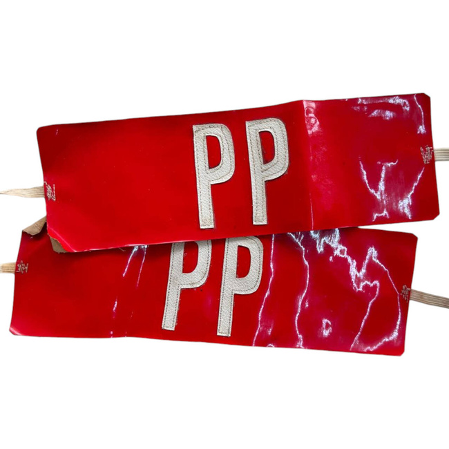 BANDEROLA BRAT PP - PROTECTIA POPULATIEI - PERIOADA RSR - DE COLECTIE - SURPLUS MILITAR ARMATA ROMANA - IN STARE BUNA