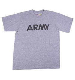 TRICOU ′ARMY′ SOFFE® SORTAT S-XL - GRI - CA NOU