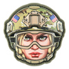 PATCH 3D EMOJI USA GIRL 3 PVC - MULTICAM - M-TAC
