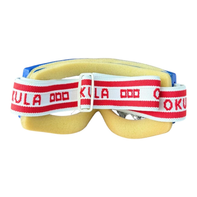 Ochelari de protectie flexibili cu viziera transparenta din plastic rezistent  - OKULA - Surplus Militar Armata Romana - In Stare Buna