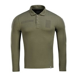 POLO TACTICAL SHIRT LONG SLEEVE 65/35 - ARMY OLIVE - M-TAC