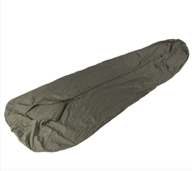 Captuseala cu fermoar pentru sac de dormit, culoarea verde OD - Surplus militar al Armatei Olandeze - Uzata