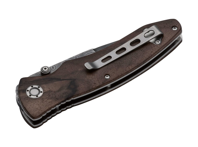 Böker Manufaktur Solingen Tirpitz-Damascus Wood pocket knife
