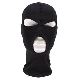BALACLAVA - 3 HOLE - THIN - BLACK