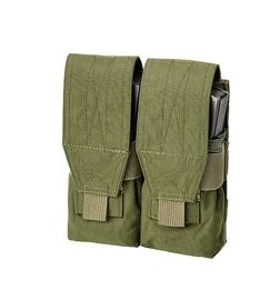 DOUBLE MAGAZINE POUCH - M4+AK - DEFCON 5® - OD GREEN