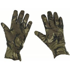 GB LEATHER GLOVES "MKII COMBAT" - MTP CAMO - WITH LINING - USED
