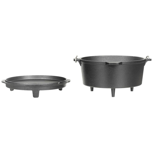 OALĂ DIN FONTĂ - "DUTCH OVEN" - 3.8 L - NEGRU - FOX® Outdoor