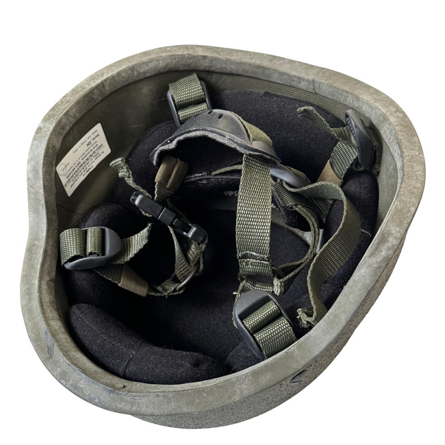 Casca de protectie balistica din Kevlar - Surplus Militar Fortele Armate Romane - Verde OD - Ca noua