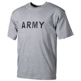 Tricou MFH cu inscriptie army, culoarea gri 160g / m2