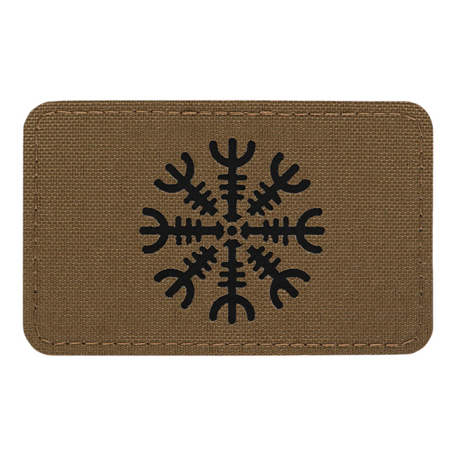 PATCH HELMET OF HORROR HORIZONTAL LASER CUT - COYOTE/NEGRU - M-TAC